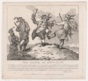 The Dance on Dun-Can Picturesque Beauties of Boswell, Part the Second by Thomas Rowlandson
