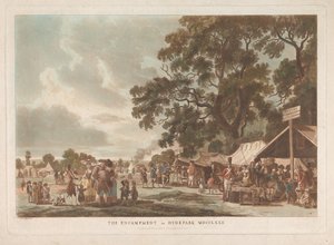 The Encampment in Hyde Park by Thomas Rowlandson