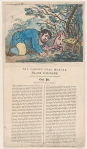 The Famous Coal Heaver Black Charley Looking into the Mouth of the Wonderful