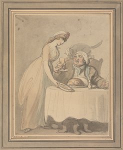 The Gourmand by Thomas Rowlandson