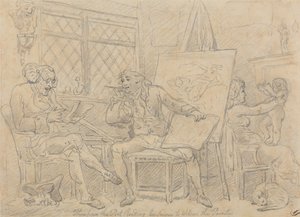 The Historian Animating the Mind of the Young Painter by Thomas Rowlandson