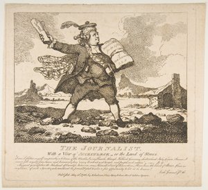 The Journalist, With a View of Auckinleck-or the Land of Stones Picturesque Beauty, May 15, 1786 by Thomas Rowlandson