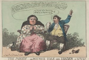 The Parody, or Mother Cole and Leader by Thomas Rowlandson