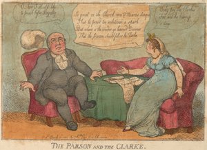 The Parson and the Clarke, No. 76 by Thomas Rowlandson