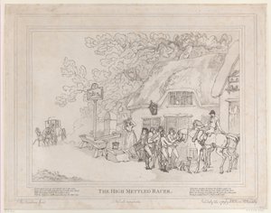 The Post Horse from The Life of a Racehorse, or The High-Mettled Racer by Thomas Rowlandson