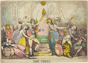 The Times by Thomas Rowlandson