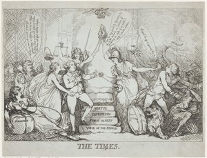 The Times, December 1788 by Thomas Rowlandson