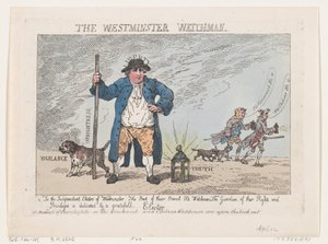The Westminster Watchman, April 12, 1784 by Thomas Rowlandson