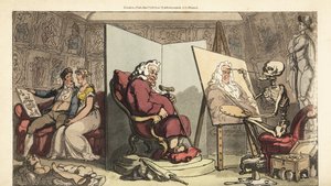 The Skeleton of Death Paints a Portrait of an Alderman