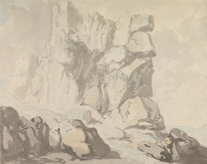 Tintagel Castle by Thomas Rowlandson
