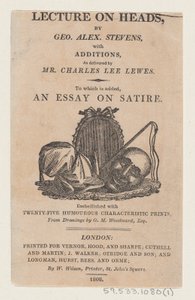 Title Page, from A Lecture on Heads by George Alexander Stevens by Thomas Rowlandson