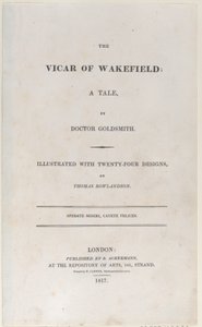 Title page, from The Vicar of Wakefield, 1817