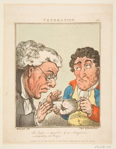 Veneration Le Brun Travested, or Caricatures of the Passions by Thomas Rowlandson