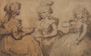 Women Drinking Punch by Thomas Rowlandson