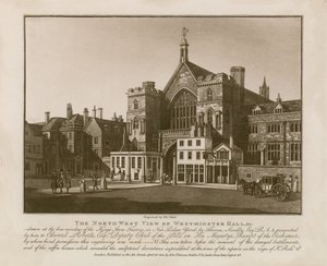 The Northwest View of Westminster Hall by Thomas Sandby