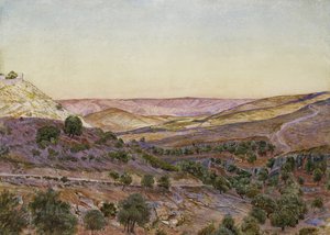 The Hills of Moab and the Valley of Hinnom, 1854 by Thomas Seddon