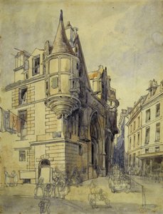 Hotel de Sens, Rue du Figuier, c.1833