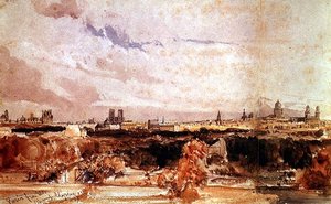 Paris Viewed from the Champs Elysees
