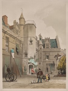 Picturesque Architecture in Paris, Ghent, Antwerp, Rouen: Hôtel Cluny, Paris by Thomas Shotter Boys