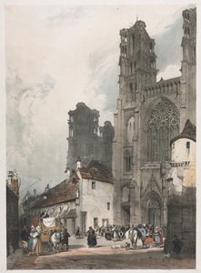 Picturesque Architecture in Paris, Ghent, Antwerp, Rouen: Laon, France, 1839