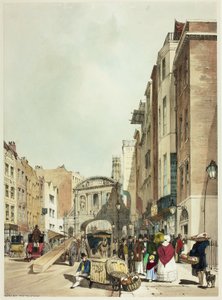 Temple Bar from The Strand, plate 22 from Original Views of London as It Is by Thomas Shotter Boys
