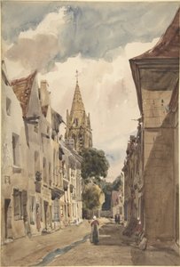 View of Issy (A Street in Issy-les-Moulineaux, Seine) by Thomas Shotter Boys
