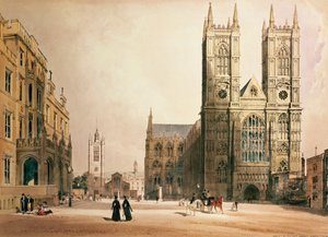 Westminster Abbey and Hospital, 1842