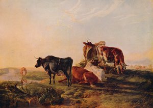Canterbury Meadows by Thomas Sidney Cooper