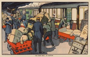 The Irish Mail at Euston by Thomas Somerfield