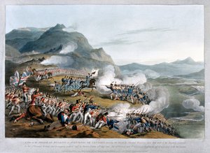 A View of the Sierra de Busaco at St. Antonio de Cantaro, Showing the Attack by Marshal Reigniers by Thomas Staunton St. Clair
