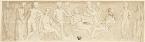 Frieze Design in Classical Manner by Thomas Stothard