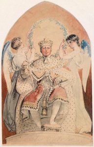 George III, King of England (1738-1820), Enthroned by Thomas Stothard