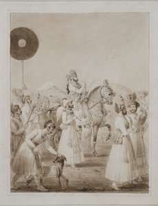 Portrait of Maharana Bhim Singh of Udaipur on Horseback by Thomas Stothard