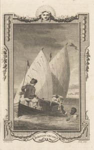 Robinson Crusoe, from the Novelists Magazine, pub. 1781 by Thomas Stothard