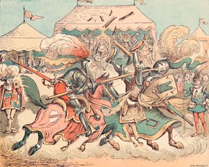 A Tournament in the Middle Ages, c1884 by Thomas Strong Seccombe