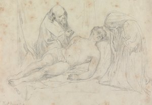 The Death of - set by William Etty R.A. by Thomas Uwins
