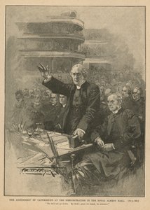 Archbishop of Canterbury at the demonstration in the Royal Albert Hall by Thomas Walter Wilson