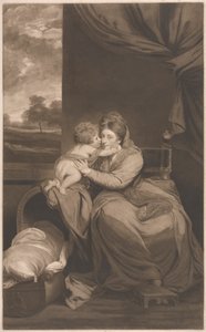 Elizabeth Lady Melbourne with Her Son, the Honourable Peniston Lamb by Thomas Watson