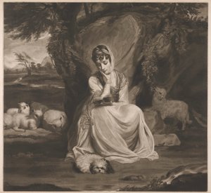 Mrs. Frances Ann Crewe as St. Genevieve by Thomas Watson