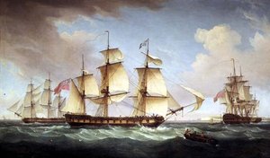 Seascape by Thomas Whitcombe