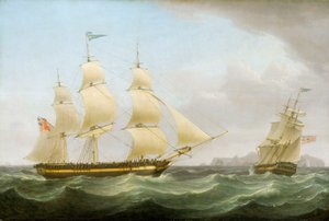 The Ship Phoenix, Late 18th Century - Early 19th Century by Thomas Whitcombe