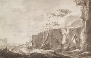 Rocky Landscape with a Stream by Thomas Wijck