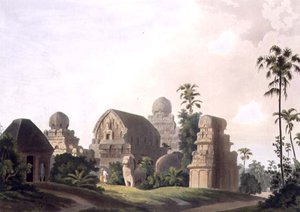 Sculptured Rocks at Mavalipuram on the Coast of Coromandel, plate I from Part 3 of 