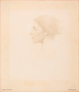 Head of a Girl by Thomas Wilmer Dewing