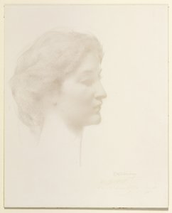 Head of a Girl by Thomas Wilmer Dewing