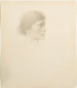 Head of a Woman by Thomas Wilmer Dewing