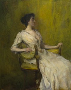 Lady in White by Thomas Wilmer Dewing
