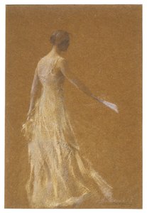 Lady in Yellow by Thomas Wilmer Dewing