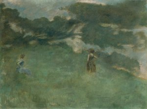 The Hermit Thrush by Thomas Wilmer Dewing