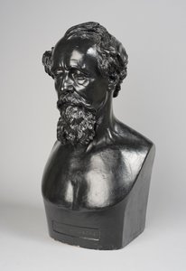 Copy of a bust of Charles Dickens by Thomas Woolner